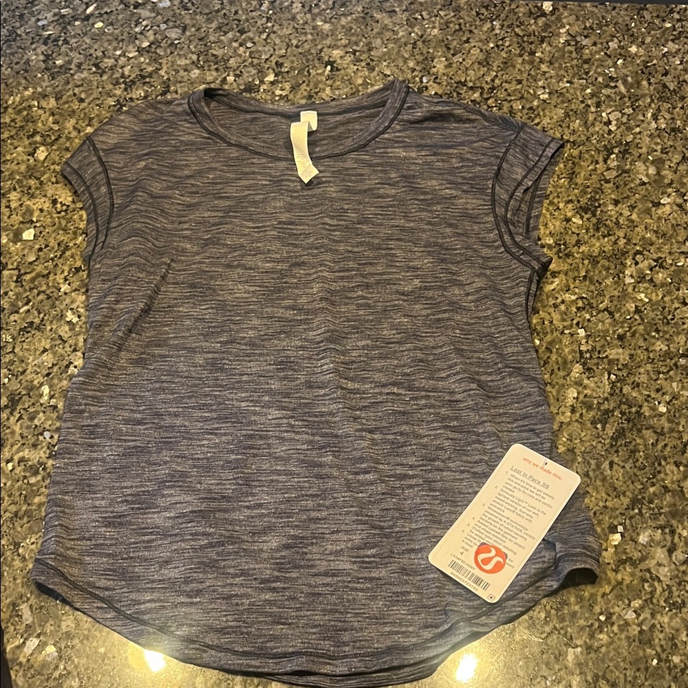 lululemon athletica Blue Short Sleeve Tee